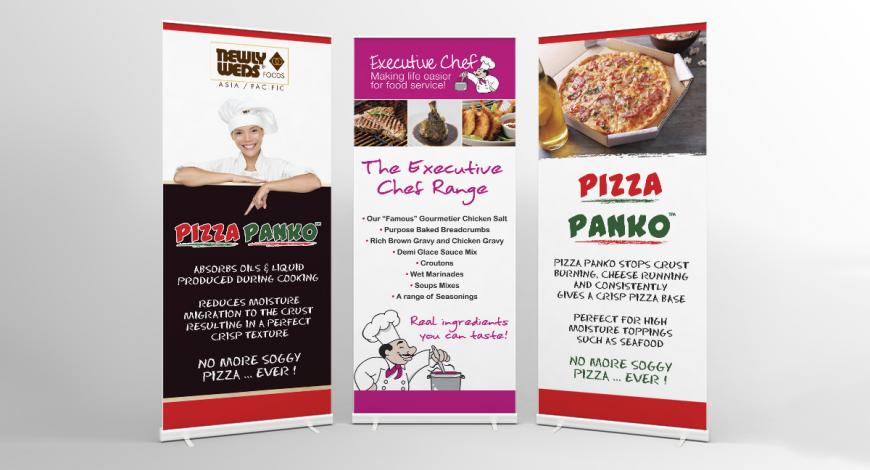 Newly Weds Food Pull Up Banners